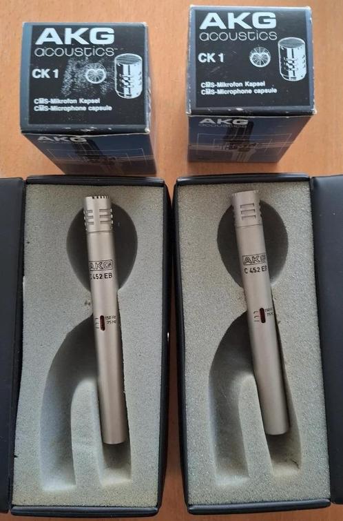 AKG C 452 EB setje met CK1 kapsel, Muziek en Instrumenten, Microfoons, Gebruikt, Studiomicrofoon, Ophalen of Verzenden