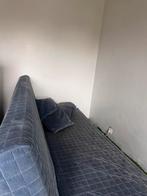 Canapé lit bleu avec rangement,housse et 2 coussins., Maison & Meubles, Chambre à coucher | Canapés-lits, Enlèvement, Comme neuf