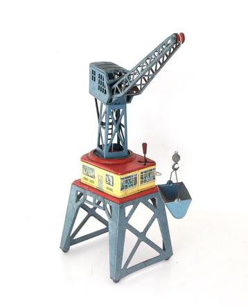 Vintage blikken speelgoedkraan jaren 40/50 tin toys beschikbaar voor biedingen