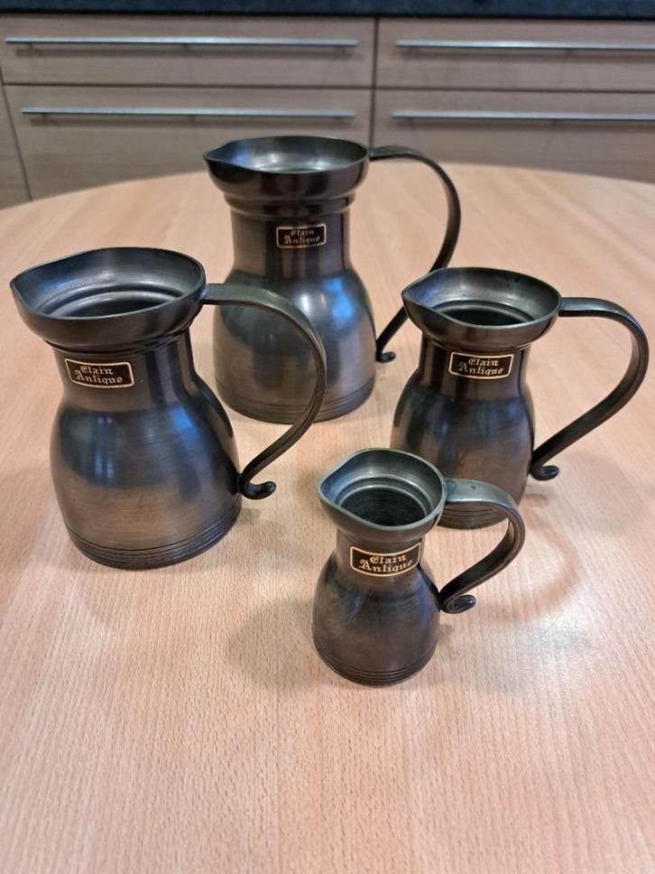Tinnen kannetjes, Antiek en Kunst, Antiek | Tin, Ophalen