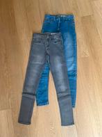 2 jeansbroeken meisjes maat 152, Kleding | Dames, Hema, Ophalen, Zo goed als nieuw, Blauw