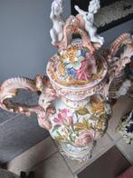 Oude porseleinen vaas met deksel 84 cm hoog, Antiquités & Art, Antiquités | Porcelaine, Enlèvement