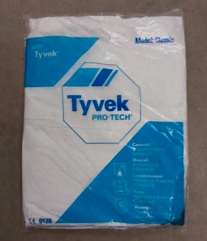 DuPont Tyvek Pro.Tech Classic Wegwerp Overall –XL - XXL, Doe-het-zelf en Bouw, Veiligheidskleding, Ophalen
