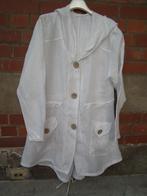 Zomerjas voor dames. Maat XXL Witte kleur. 100% linnen., Kleding | Dames, Jassen | Zomer, Wit, Maat 46/48 (XL) of groter, Zo goed als nieuw