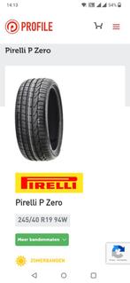 Zomerbanden pirelli P Zero, Auto-onderdelen, Banden en Velgen, Band(en), Gebruikt, Personenwagen, 19 inch