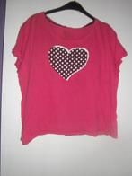 t-shirt femme XXL rose, Manches courtes, Porté, Rose, Taille 46/48 (XL) ou plus grande