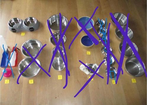 voederkommen voor dieren ,groot , klein , dubbel , enkel enz, Dieren en Toebehoren, Hondenvoerbakken en Drinkbakken, Gebruikt