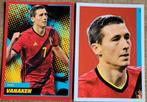 2 Panini stickers: Hans Vanaken, Verzamelen, Sportartikelen en Voetbal, Ophalen of Verzenden, Zo goed als nieuw, Poster, Plaatje of Sticker
