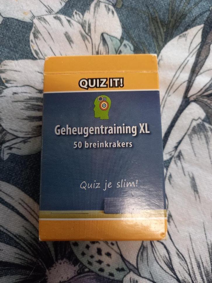 quizit geheugentrainning XL, Hobby en Vrije tijd, Denksport en Puzzels, Nieuw, Overige typen, Ophalen of Verzenden