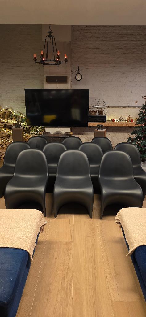 Vitra Panton  chair - Desingn stoelen, Huis en Inrichting, Stoelen, Zo goed als nieuw, Vijf, Zes of meer stoelen, Kunststof, Zwart