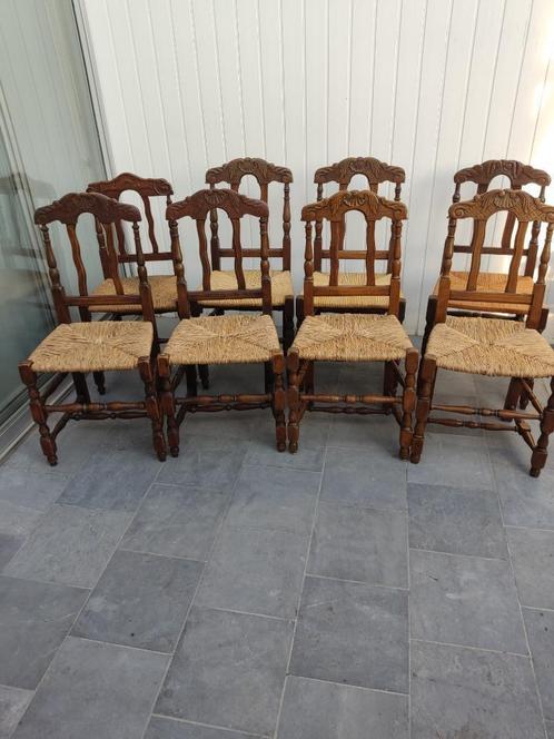 8 chaises antiques, Antiek en Kunst, Antiek | Meubels | Stoelen en Sofa's, Ophalen