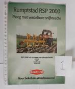Brochure agricole de la charrue Rumptstad RSP 2000, Comme neuf, Dépliant, Enlèvement ou Envoi