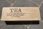 Nieuwe houten theedoos met 3 vakjes, Comme neuf, Enlèvement