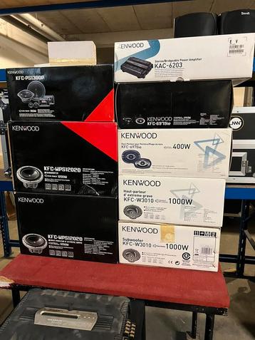 Lot Kenwood car speakers - subs - versterkers