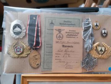 Duits oudstrijders 1914-1918 Kyffhauserbund kepie oorkonde  beschikbaar voor biedingen