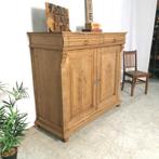 Grote antieke geloogde eiken BAHUT kast H 128 B 144 D 61, Antiek en Kunst, Ophalen