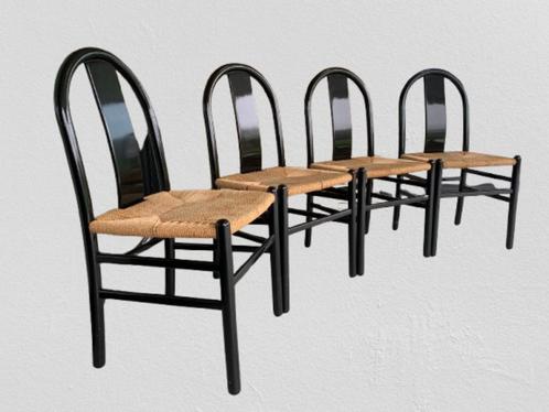 eetkamerstoelen van Annig Sarian voor Tisettanta, Huis en Inrichting, Stoelen, Gebruikt, Vijf, Zes of meer stoelen, Hout, Riet of Rotan