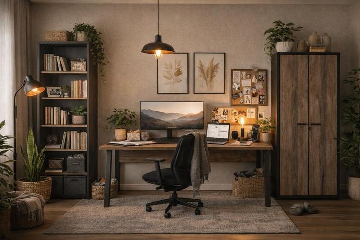 Bureau, bureau et étagère PRONTO, Maison & Meubles, Bureaux, Comme neuf, Bureau, Enlèvement