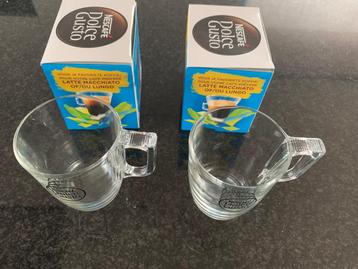 Nieuwe twee glazen Dolce Gusto tassen  beschikbaar voor biedingen