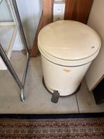 Retro vuilbak, Huis en Inrichting, Woonaccessoires | Prullenbakken, Ophalen, Gebruikt, Met pedaal, Metaal