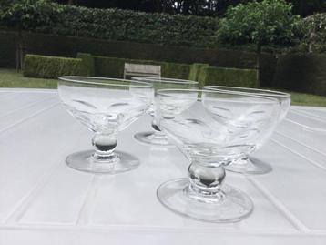 Set van 4 Kristallen Coupes   4€/set beschikbaar voor biedingen
