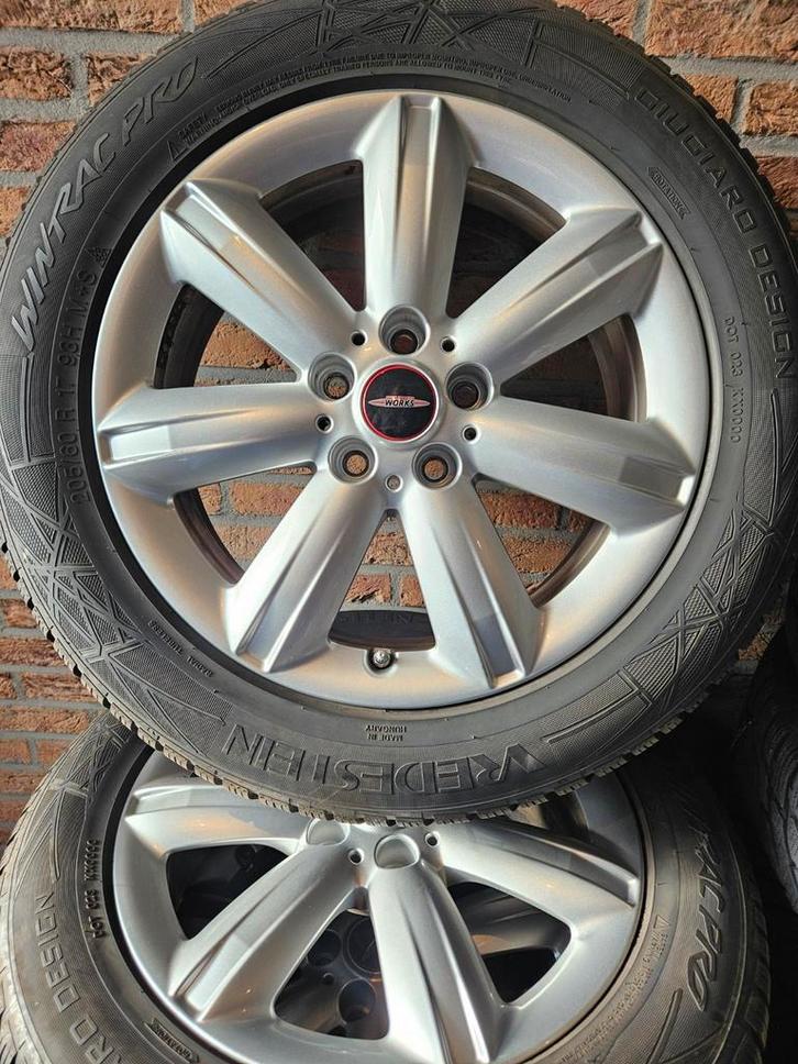 17 inch MINI Countryman JCW Winterset 5x112 TPMS 7.5mm, Auto-onderdelen, Banden en Velgen, Banden en Velgen, Winterbanden, 17 inch
