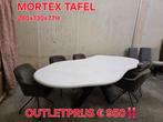 Mortex organic tafel Salt 280x130x77H met spideronderstel, Huis en Inrichting, Ophalen, Zo goed als nieuw