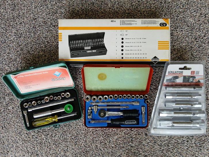 Doppendoos – Dopsleutelset – Schroevendraaierset - Nieuw, Doe-het-zelf en Bouw, Gereedschap | Handgereedschap, Nieuw, Ophalen of Verzenden