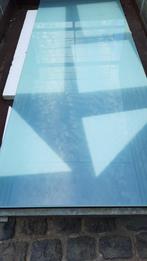 Glazen tafelblad, Ophalen, Gebruikt, 200 cm of meer, 50 tot 100 cm