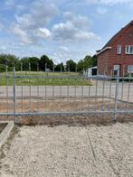 IJzeren / gegalvaniseerd hekwerk, Tuin en Terras, Tuinhekken en Hekwerk, Ophalen, Gebruikt, IJzer, Spijlenhekwerk