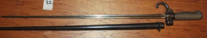 VERKOCHT            22/1 bajonet / bayonet, Verzamelen, Militaria | Algemeen, Ophalen