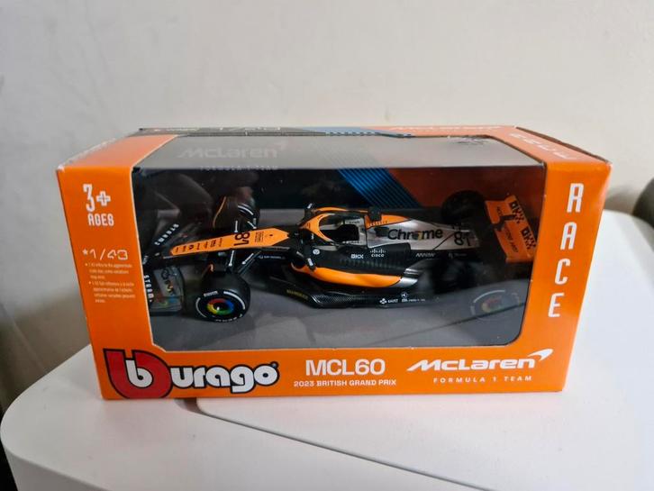Bburago Formule 1 Miniatuur McLaren MCL60 1/43e, Hobby en Vrije tijd, Modelauto's | 1:43, Nieuw, Auto, Overige merken, Ophalen of Verzenden