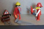 Playmobil vintage '70 : 2 x arbeider , gereedsschapskist ,, Kinderen en Baby's, Speelgoed | Playmobil, Ophalen of Verzenden, Gebruikt