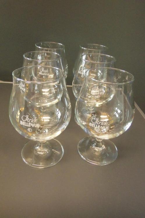 8 prachtige „Kriek Belle Vue” glazen 0.25L, Verzamelen, Glas en Drinkglazen, Zo goed als nieuw, Bierglas, Ophalen of Verzenden