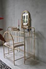 Hollywood Regency goudkleurige kaptafel, Huis en Inrichting, Ophalen, Zo goed als nieuw