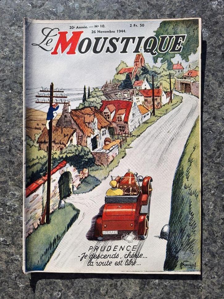 Renato Silva Sirius - Moustique 10 (1944), Boeken, Tijdschriften en Kranten, Gelezen, Sport en Vrije tijd, Ophalen of Verzenden