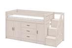 Slaapkamer: bed, bureau en boekenkast, Huis en Inrichting, Slaapkamer | Stapelbedden en Hoogslapers, Ophalen, 90 cm, Eenpersoons