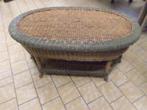 Table de salon en rotin, Maison & Meubles, Tables | Tables de salon, Enlèvement, Utilisé, Ovale, Autres matériaux