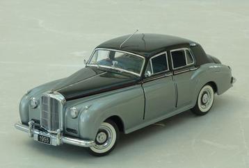 Franklin Mint 1-24 1955 Bentley S1-series zilver/zwart