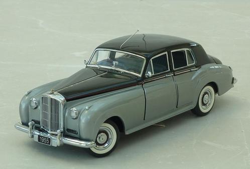 Franklin Mint 1-24 1955 Bentley S1-series zilver/zwart, Hobby & Loisirs créatifs, Voitures miniatures | 1:24, Neuf, Voiture, Autres marques