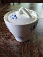 Boch suikerpot tarwe stengel blauw wit, Ophalen of Verzenden