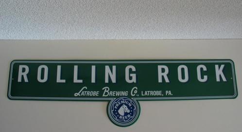Rolling Rock straatnaambord ., Verzamelen, Merken en Reclamevoorwerpen, Nieuw, Reclamebord, Verzenden