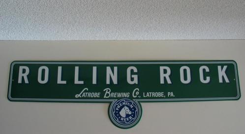 Rolling Rock straatnaambord ., Collections, Marques & Objets publicitaires, Neuf, Panneau publicitaire, Envoi