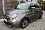 FIAT 500s 1.2 BENZINE | SPORT PACK | GARANTIE | 1ST EIGENAAR, Auto's, Fiat, Zwart, Leder en Stof, Handgeschakeld, Zilver of Grijs