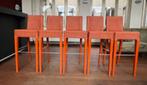 Set van 5 design barkrukken – Vincent Sheppard, Ophalen, 5 krukken of meer, Met voetsteun, Hout