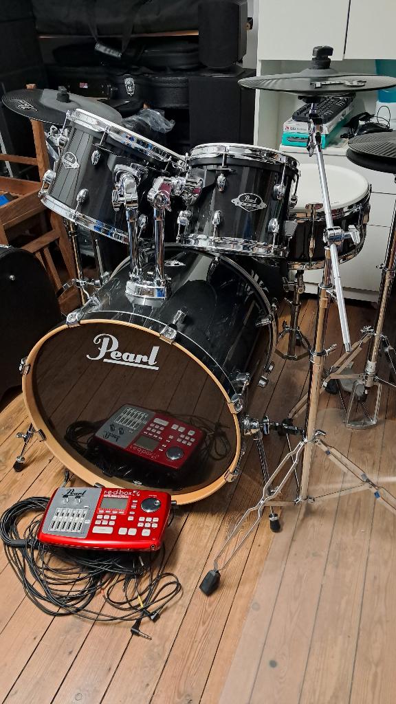 Pearl ePro hybride drumstel, Musique & Instruments, Batteries & Percussions, Comme neuf, Pearl, Électronique, Enlèvement