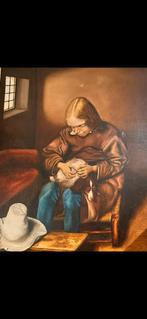 Tableau peinture ami des animaux, Ophalen