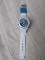 Montre Ice Watch blanche avec dateur., Montre-bracelet, Autres marques, Comme neuf, Enlèvement