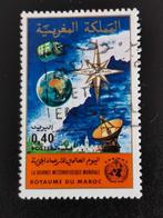 Marokko 1980 - Wereld Dag van de Metereologie, Ophalen of Verzenden, Marokko, Gestempeld