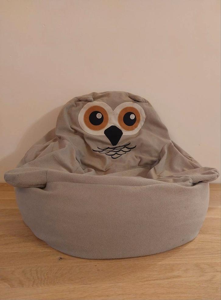 Zitzak Uil BabyGo, Huis en Inrichting, Zitzakken, Gebruikt, Zitzak, Beige, Ophalen